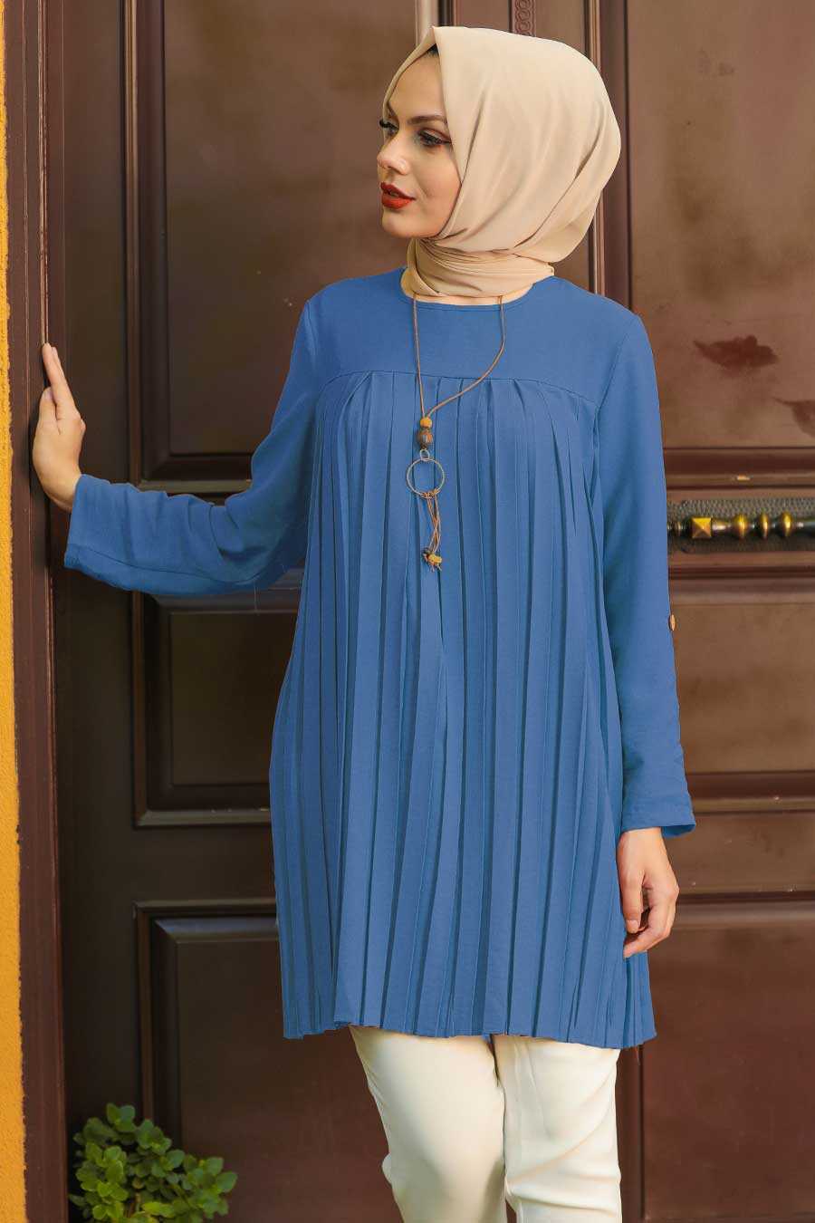 İndigo Blue Hijab Tunic 10346IM - Neva-style.com