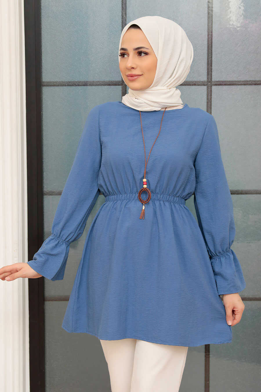 İndigo Blue Hijab Tunic 40461IM