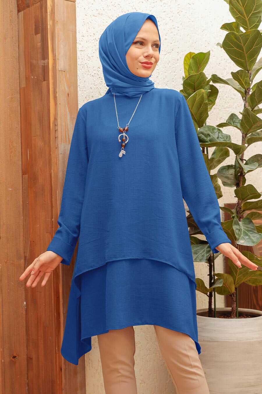 İndigo Blue Hijab Tunic 14950IM
