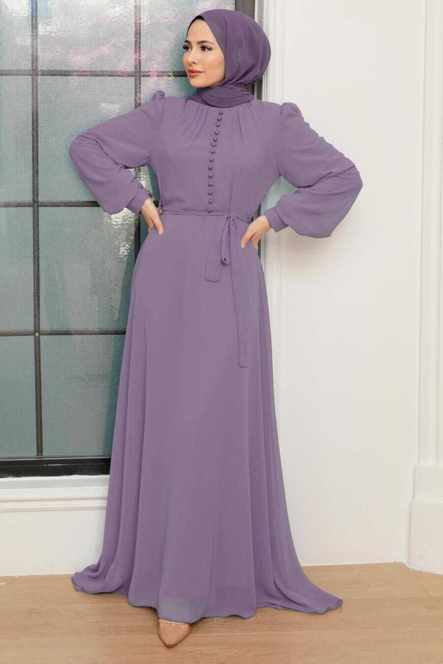 Light Lila Hijab Dress 2703ALILA