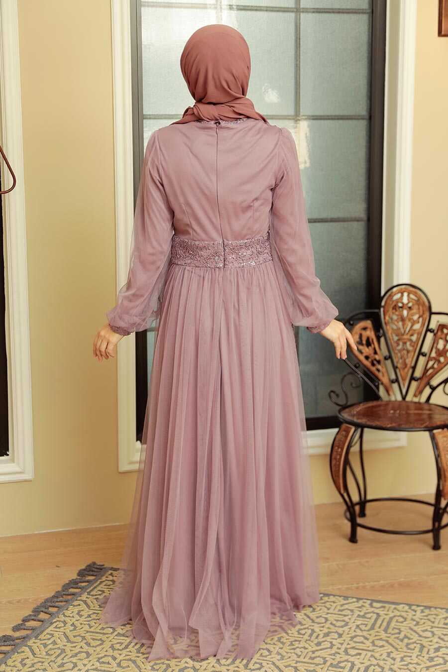 Lila Hijab Evening Dress 5696LILA
