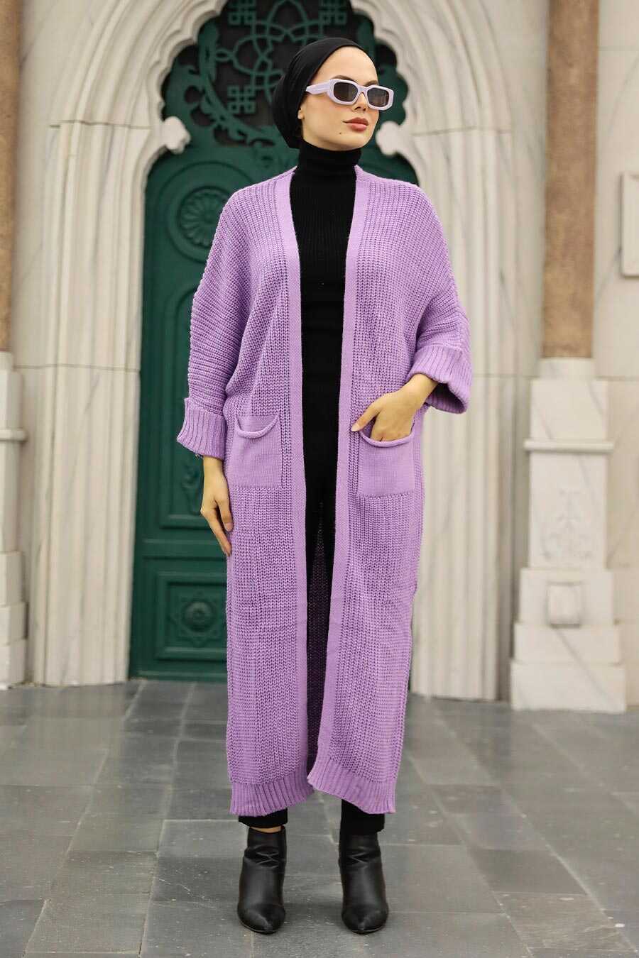 Lila Hijab Knitwear Cardigan 4182LILA