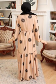 Mink Hijab Dress 10281V - Thumbnail