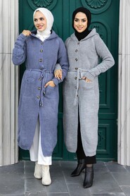 Mink Hijab Knitwear Cardigan 70170V - Thumbnail