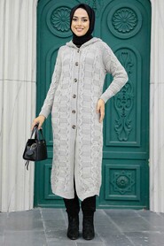 Mink Hijab Knitwear Cardigan 70201V - Thumbnail