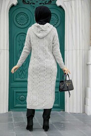 Mink Hijab Knitwear Cardigan 70201V - Thumbnail