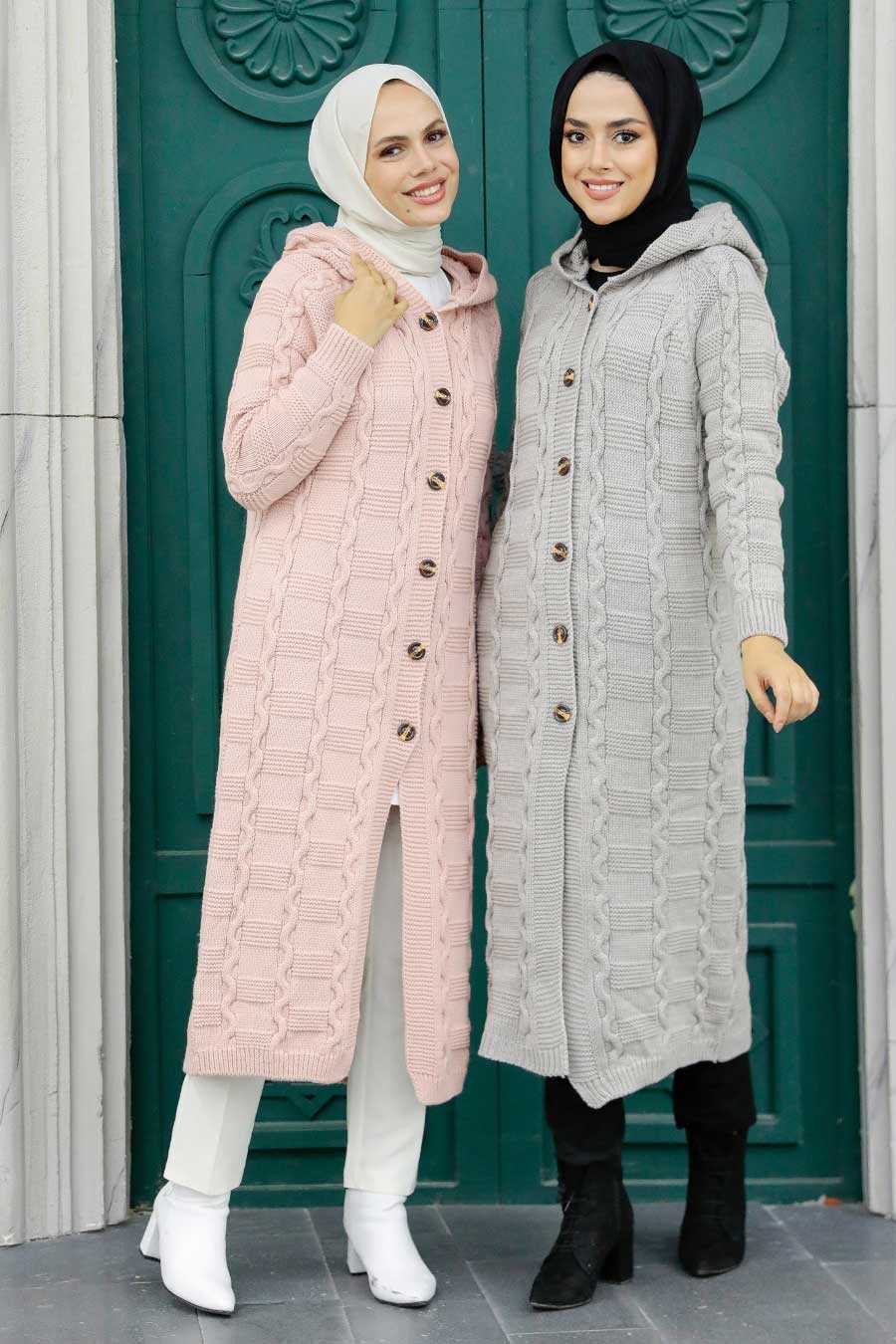 Mink Hijab Knitwear Cardigan 70201V