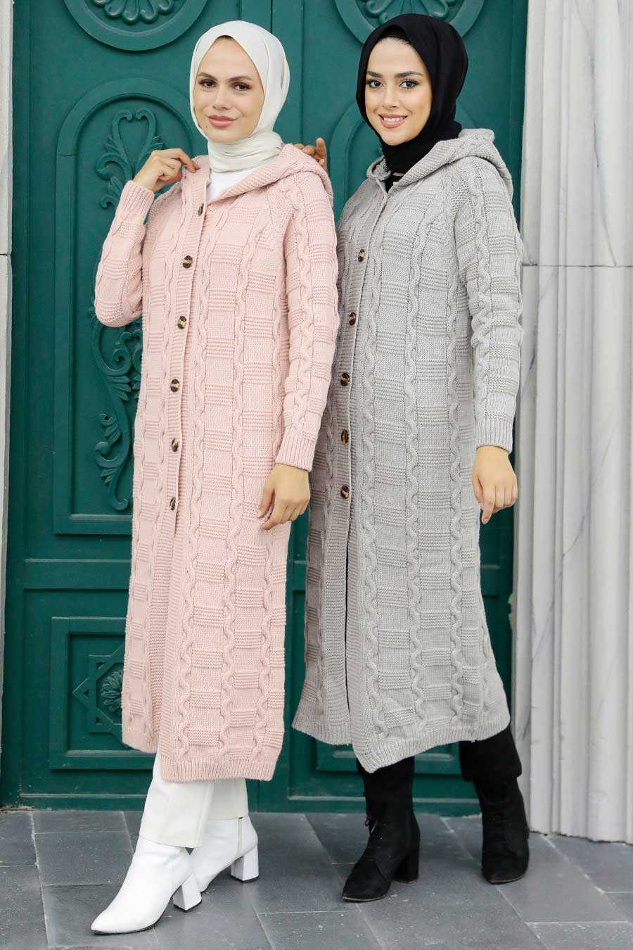 Mink Hijab Knitwear Cardigan 70201V