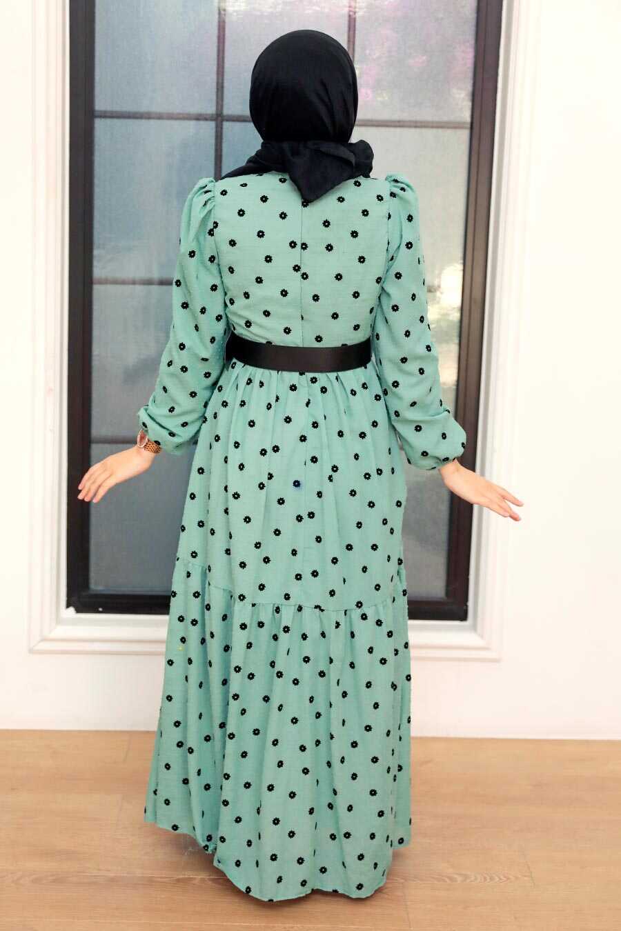 Mint Hijab Dress 12250MINT