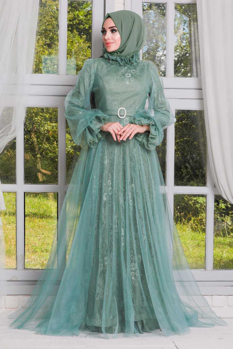 mint evening dress