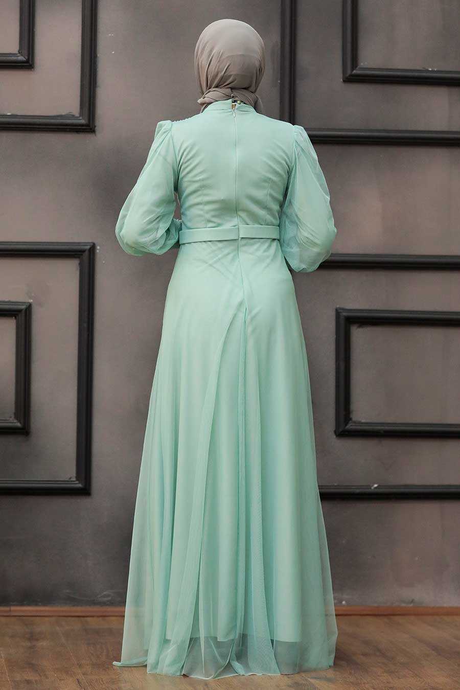 mint evening dress