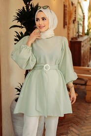 Mint Hijab Tunic 40681MINT - Thumbnail