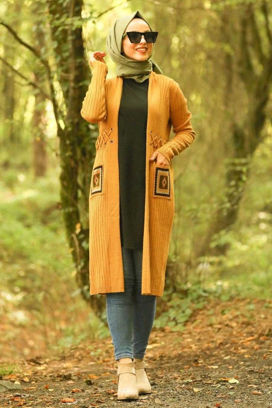 style cardigan hijab