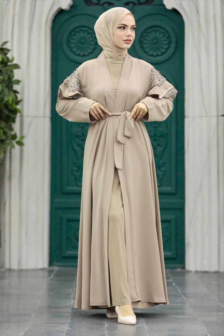 Neva Style - Beige Hijab For Women Abaya 388900BEJ
