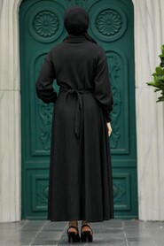 Neva Style - Beige Muslim Long Dress Style 5858BEJ - Thumbnail