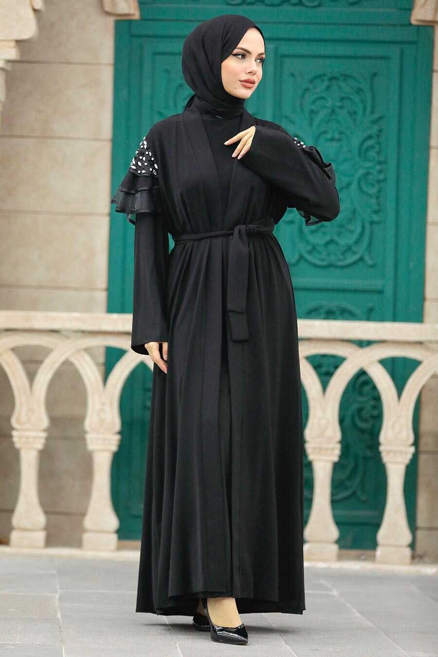 Neva Style - Black Hijab For Women Abaya 388900S