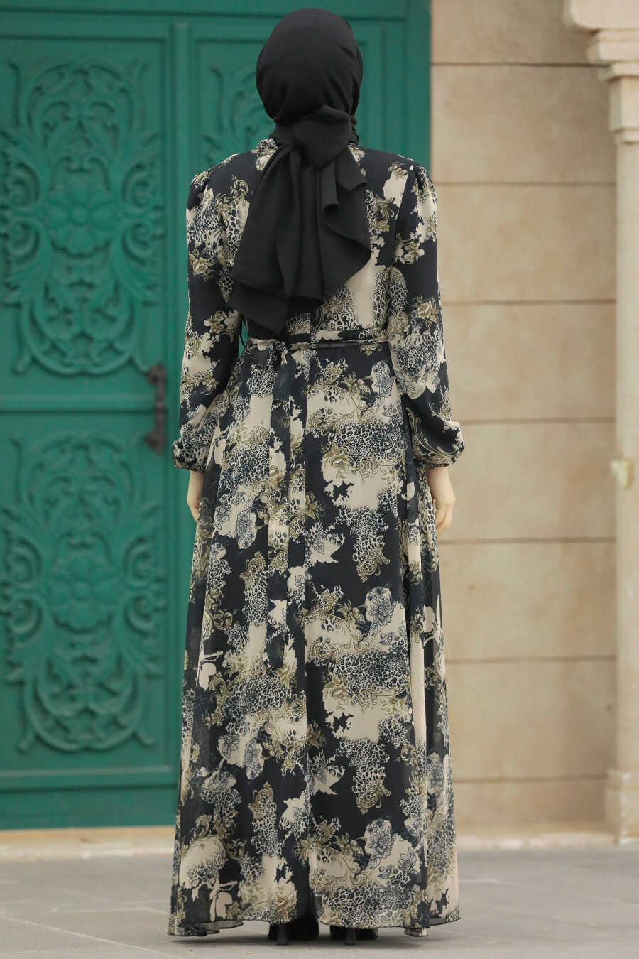 Neva Style - Black Hijab For Women Dress 27944S