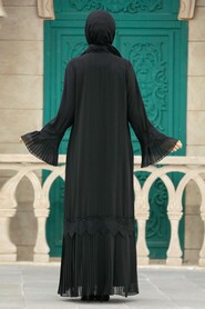 Neva Style - Black Islamic Clothing Turkish Abaya 396000S - Thumbnail