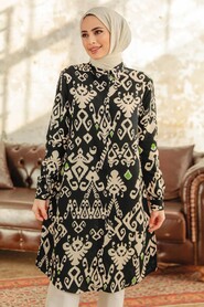 Neva Style - Black Women Tunic 11627S - Thumbnail