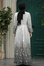 Neva Style - Black Long Dress for Muslim Ladies 38402S - Thumbnail
