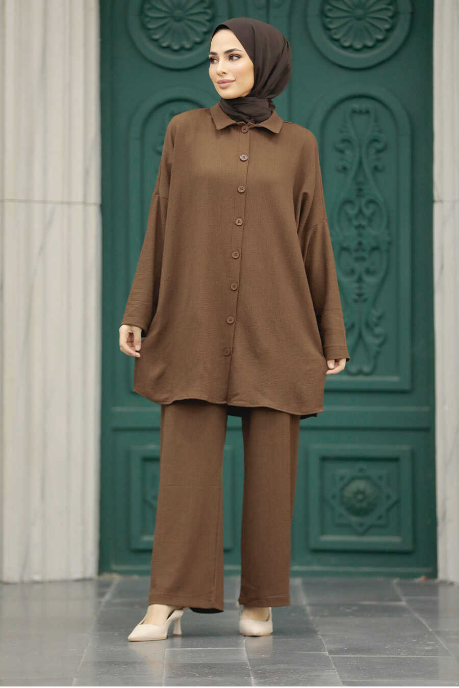 Neva Style - Brown High Quality Dual Suit 41771KH