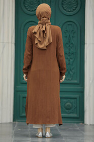 Neva Style - Brown High Quality Tunic 620KH - Thumbnail