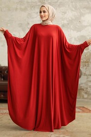 Neva Style - Dusty Rose Hijab Dress 5867GK - Thumbnail