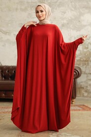 Neva Style - Dusty Rose Hijab Dress 5867GK - Thumbnail