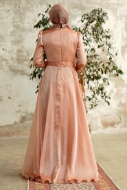 Neva Style - Elegant Biscuit Muslim Fashion Wedding Dress 3812BS - Thumbnail