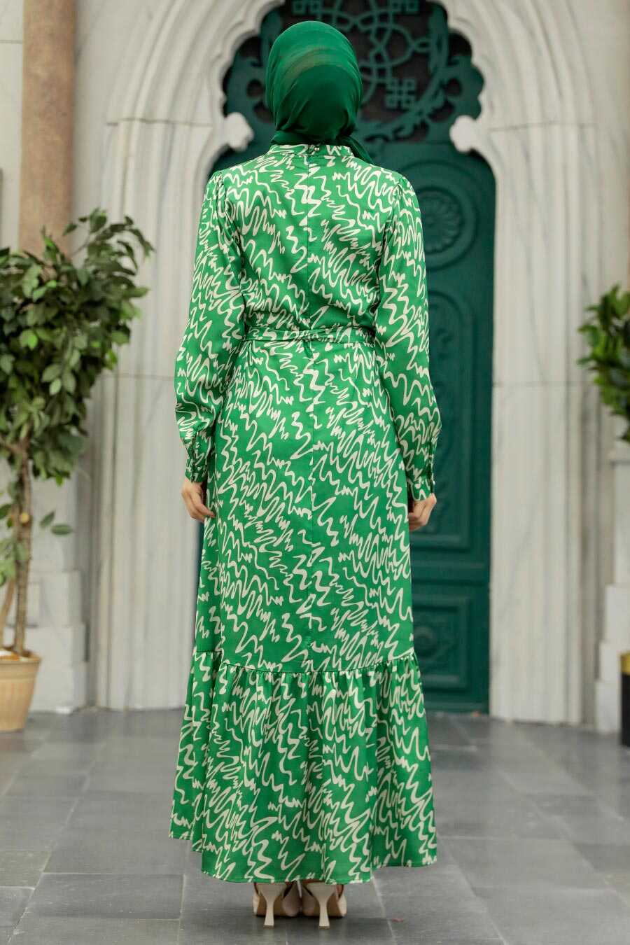 Neva Style - Green High Quality Dress 3430Y