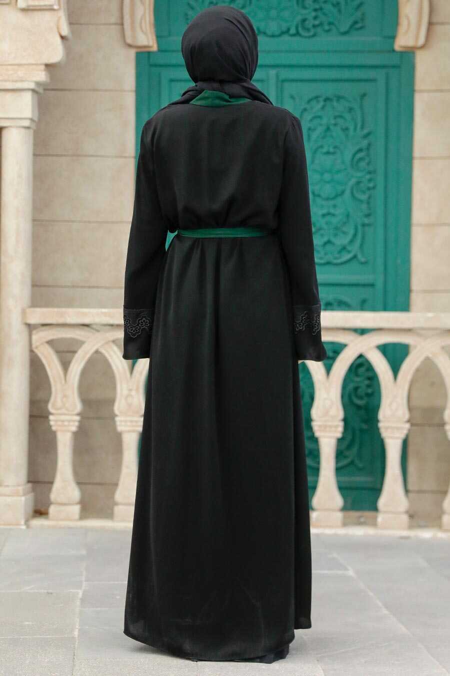 Neva Style - Green Plus Size Abaya 55440Y