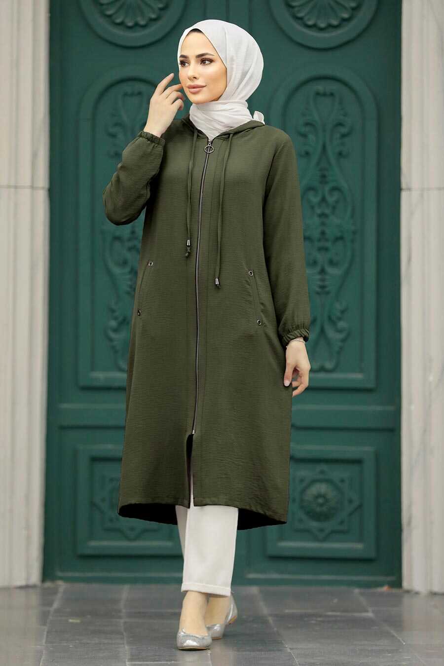 Neva Style - Khaki Women Coat 539HK