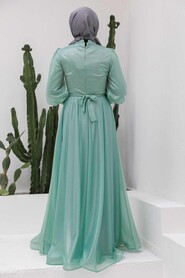 Neva Style - Long Mint Modest Bridesmaid Dress 56721MINT - Thumbnail