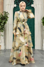  Neva Style - Mink Hijab For Women Dress 3825V - Thumbnail