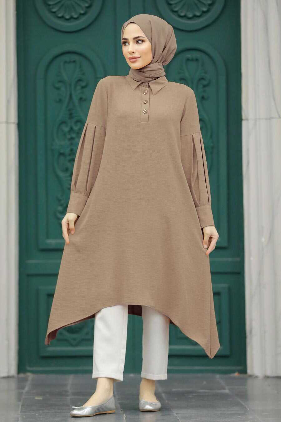 Neva Style - Mink Islamic Clothing Tunic 615V