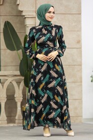 Neva Style - Mint Plus Size Dress 27930MINT - Thumbnail