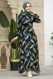 Neva Style - Mint Plus Size Dress 27930MINT - Thumbnail