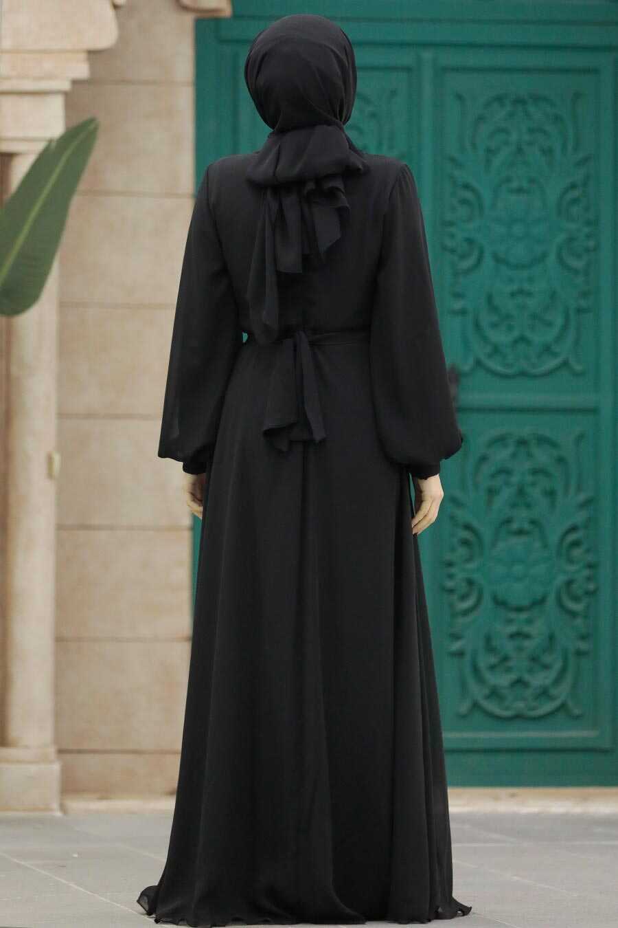 Neva Style - Modern Black Modest Prom Dress 22153S