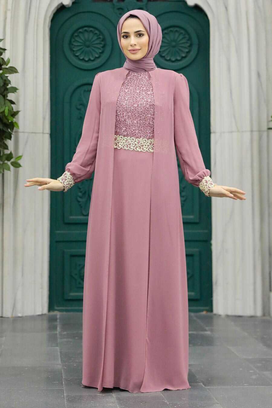 Neva Style - Modern Dusty Rose Modest Dress 25700GK