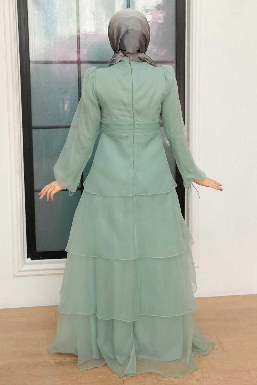 Neva Style - Modern Mint Islamic Clothing Prom Dress 22480MINT