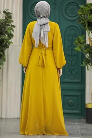 Neva Style - Modern Mustard Modest Prom Dress 22153HR - Thumbnail