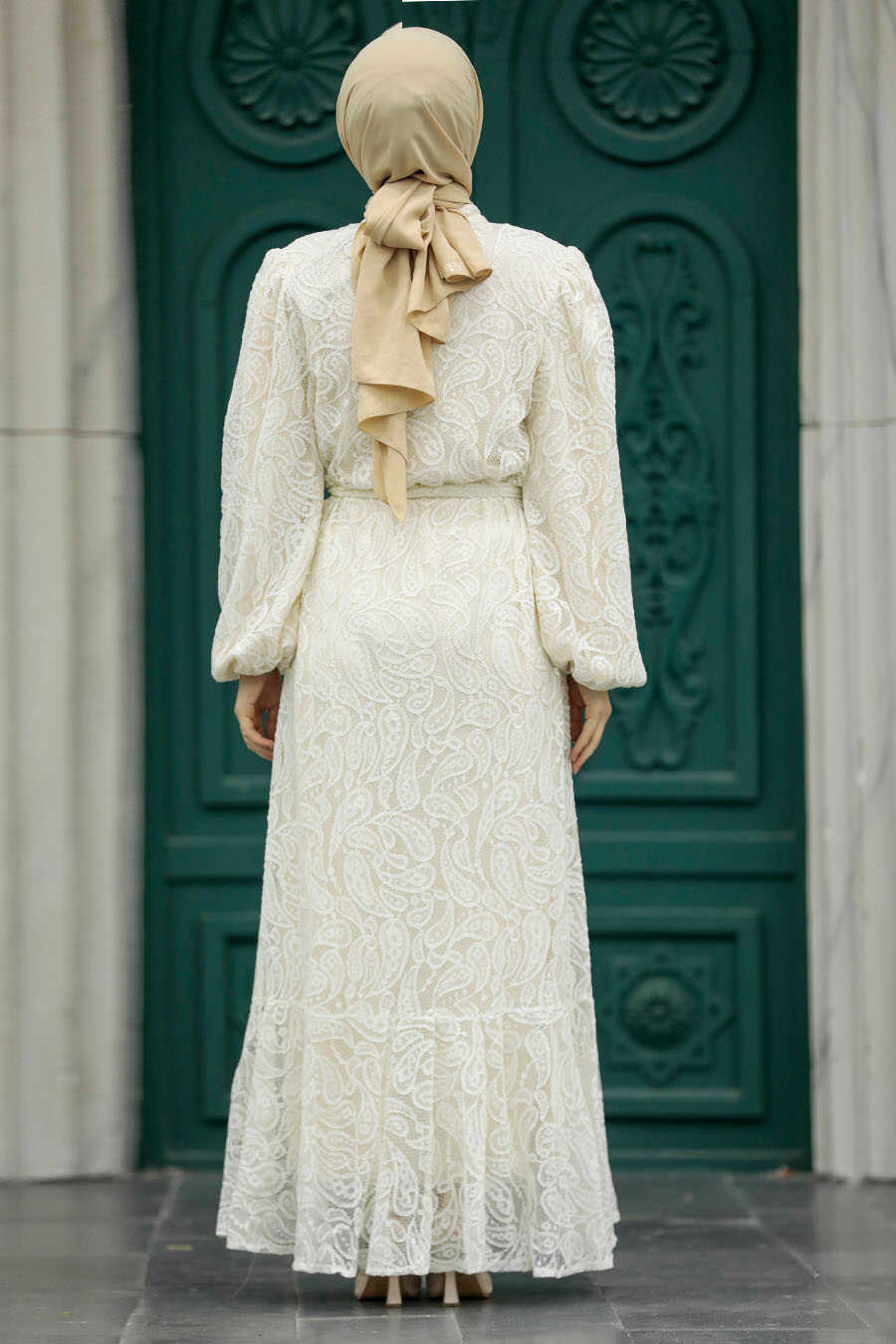 Neva Style - Patterned Modest Dress 1346DSN5