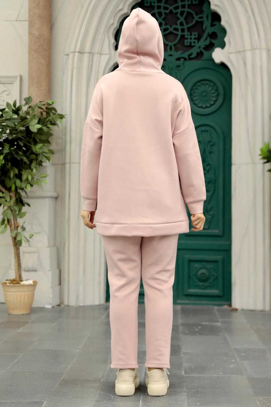 Neva Style - Powder Pink Hijab Dual Suit 22186PD