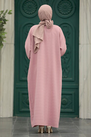 Neva Style - Powder Pink Hijab For Women Turkish Abaya 88861PD - Thumbnail