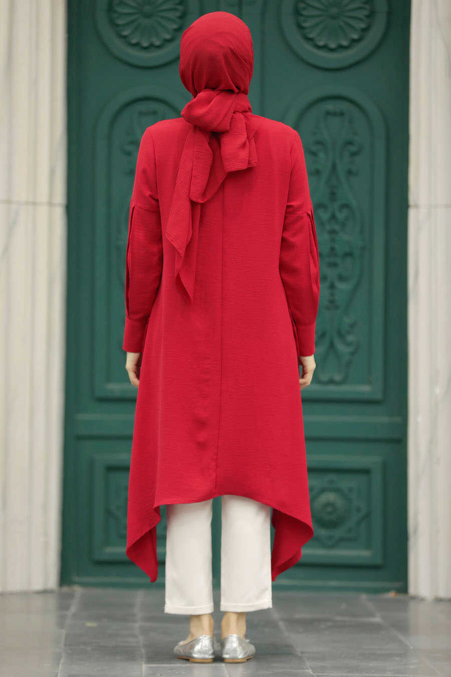 Neva Style - Red Islamic Clothing Tunic 615K