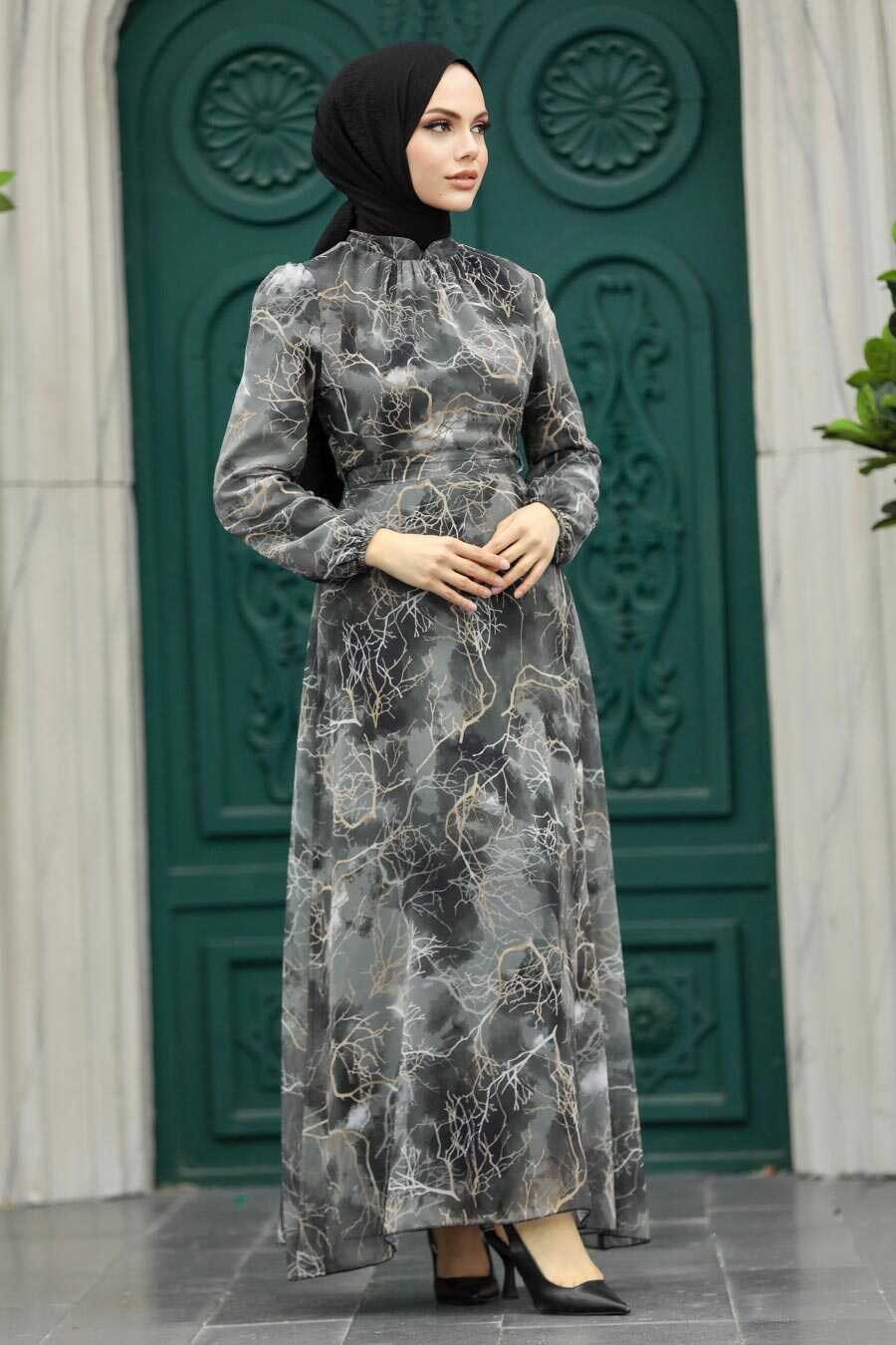Neva Style - Smoke Color Women Dress 27951FU
