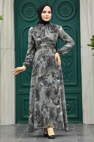 Neva Style - Smoke Color Women Dress 27951FU - Thumbnail