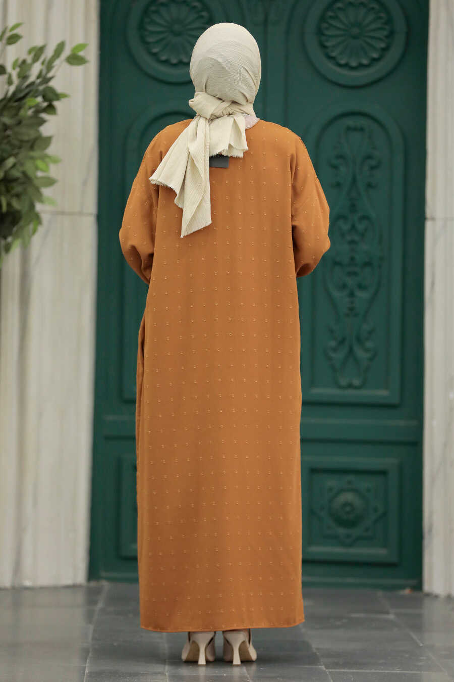 Neva Style - Sunuff Colored Hijab For Women Turkish Abaya 88681TB