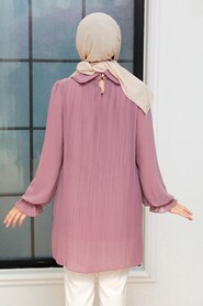 Powder Pink Hijab Tunic 20621PD - Thumbnail