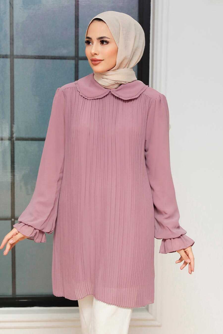 Powder Pink Hijab Tunic 20621PD
